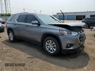 2019 Chevrolet Traverse LT Cloth z VIN 1GNERGKW6KJ214436, wystawiony jako Copart lot #60448095 z przebiegiem 79 230 mil mil oraz Szkoda całkowita • Salvage title. Historia ofert i sprzedaży dostępna na DreamBid. Obrazek 4.