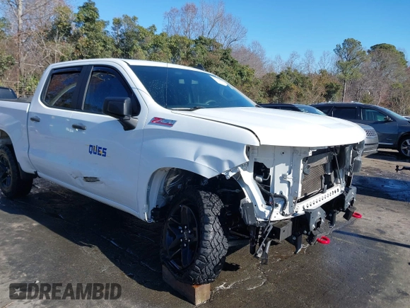 2021 Chevrolet Silverado 1500 Custom Trail Boss with VIN 1GCPYCEF5MZ233265, listed as a IAAI auction lot 37996179 with 47,247 mi miles and . Bid and sale history available at DreamBid. Image 6.