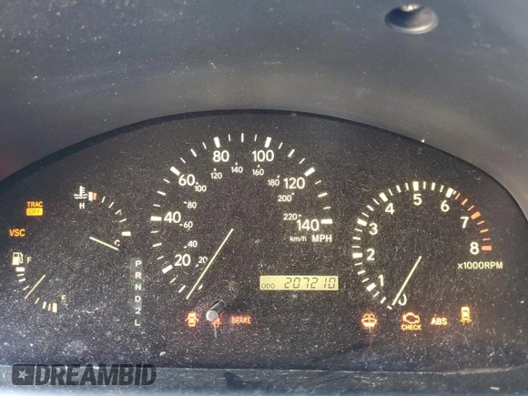 2001 Lexus RX 300 with VIN JTJGF10U910098773, listed as a Copart auction lot 75942804 with 207,210 mi miles and Salvage Title. Bid and sale history available at carsss.com. Image 9.