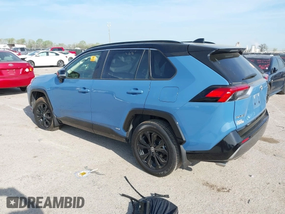 2024 Toyota RAV4 Hybrid XSE with VIN JTME6RFV3RD569619, listed as a IAAI auction lot 41892032 with 4,929 mi miles and . Bid and sale history available at carsss.com. Image 3.
