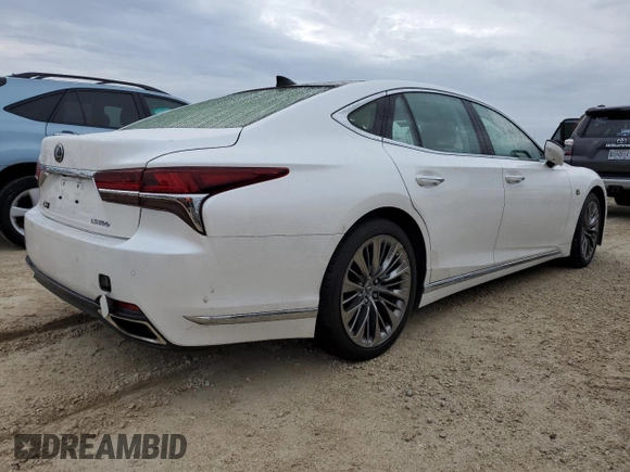 2019 Lexus LS with VIN JTHB51FF8K5006953, listed as a Copart auction lot 74186594 with 0 mi miles and Non Repairable. Bid and sale history available at carsss.com. Image 3.