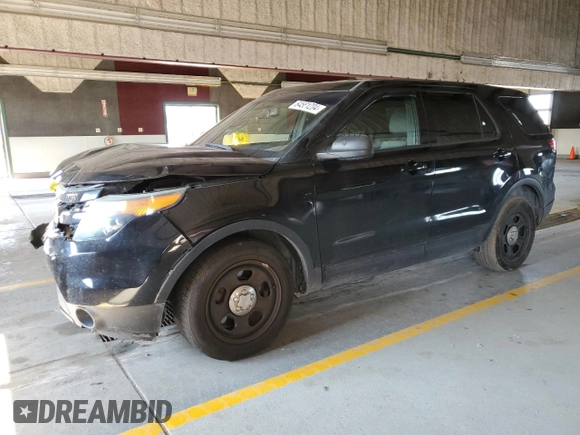2013 Ford Utility Police Interceptor with VIN 1FM5K8ARXDGB28458, listed as a Copart auction lot 64581204 with 175,592 mi miles and Salvage Title. Bid and sale history available at carsss.com. Image 1.