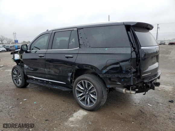 2024 Cadillac Escalade 4WD Premium Luxury with VIN 1GYS4BKL3RR336602, listed as a Copart auction lot 86166724 with 6,046 mi miles and Salvage Title. Bid and sale history available at carsss.com. Image 2.