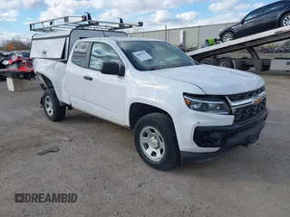2021 Chevrolet Colorado 2WD Work Truck with VIN 1GCHSBEN9M1265433, listed as a IAAI auction lot 40689593 with 133,125 mi miles. Bid and sale history available at carsss.com. Image 1.