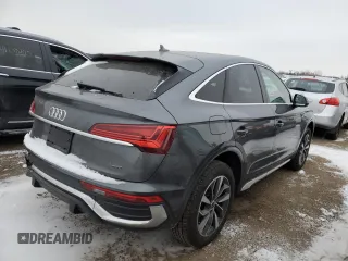 2023 Audi Q5 Sportback S line Premium Plus with VIN WA15AAFYXP2018956, listed as a Copart auction lot 41802925 with 22,132 mi miles and Salvage title. Bid and sale history available at DreamBid. Image 3.