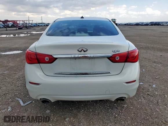 2015 Infiniti Q50 Premium with VIN JN1BV7AP7FM339762, listed as a Copart auction lot 60241965 with 94,278 mi miles and Salvage title. Bid and sale history available at DreamBid. Image 6.