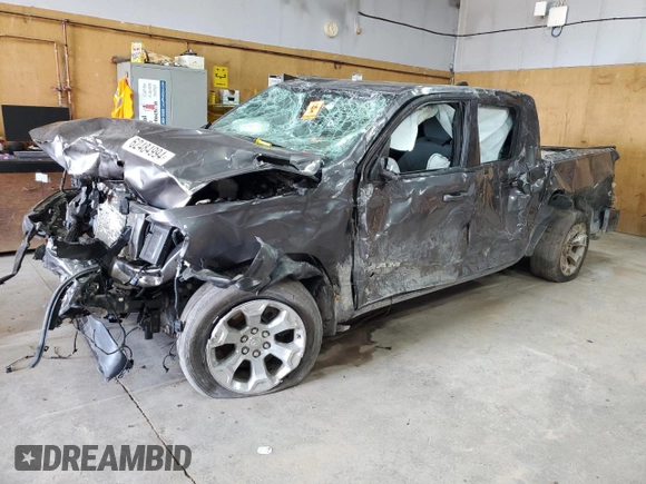 2020 Ram 1500 Big Horn with VIN 1C6SRFFM2LN249037, listed as a Copart auction lot 62484994 with 0 mi miles and Non Repairable. Bid and sale history available at carsss.com. Image 1.