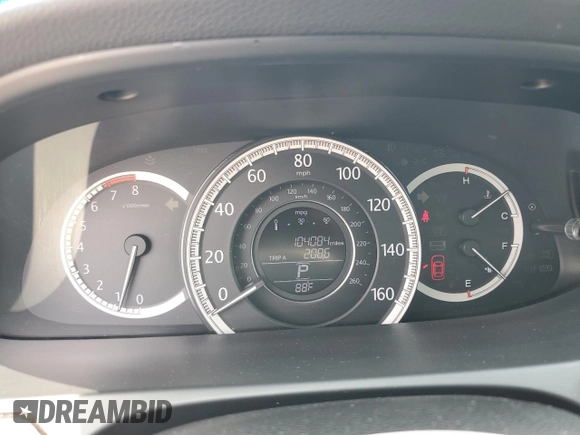 2015 Honda Accord EX-L with VIN 1HGCR2F89FA202366, listed as a Copart auction lot 54794745 with 104,084 mi miles and Salvage title. Bid and sale history available at DreamBid. Image 9.