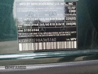 2008 Mercedes-Benz GL-Class 4.6L with VIN 4JGBF71E98A365160, listed as a Copart auction lot 72470384 with 167,332 mi miles and Salvage Title. Bid and sale history available at carsss.com. Image 13.