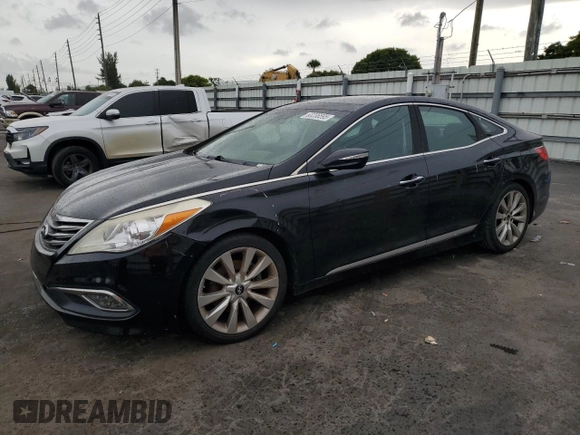 2017 Hyundai Azera Limited z VIN KMHFH4JG1HA591009, wystawiony jako Copart lot #63236595 z przebiegiem 118 042 mil mil oraz Szkoda całkowita • Salvage title. Historia ofert i sprzedaży dostępna na DreamBid. Obrazek 1.