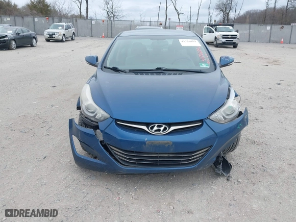 2014 Hyundai Elantra SE with VIN KMHDH4AEXEU039606, listed as a IAAI auction lot 41726852 with 43,717 mi miles. Bid and sale history available at carsss.com. Image 12.
