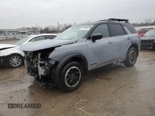 2023 Nissan Pathfinder Rock Creek with VIN 5N1DR3BD2PC265922, listed as a Copart auction lot 43778895 with 23,476 mi miles and Salvage title. Bid and sale history available at DreamBid. Image 1.