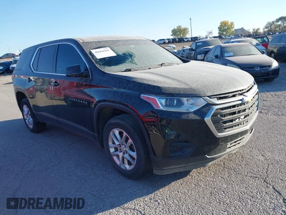 2019 Chevrolet Traverse LS with VIN 1GNERFKWXKJ198719, listed as a IAAI auction lot 40668986 with 99,917 mi miles. Bid and sale history available at carsss.com. Image 1.