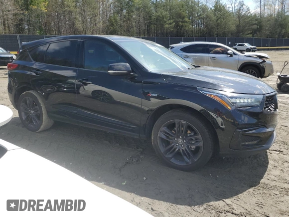 2020 Acura RDX w/A-Spec Pkg with VIN 5J8TC2H61LL018469, listed as a Copart auction lot 50243355 with 0 mi miles and Salvage Title. Bid and sale history available at carsss.com. Image 4.