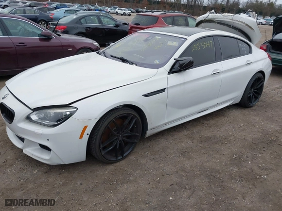 2014 BMW 6 Series 650i with VIN WBA6B2C55ED129596, listed as a IAAI auction lot 41927727 with 999,999 mi miles. Bid and sale history available at carsss.com. Image 17.
