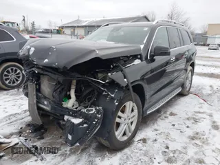2016 Mercedes-Benz GL with VIN 4JGDF6EE2GA627631, listed as a IAAI auction lot 41706942 with 120,603 mi miles. Bid and sale history available at carsss.com. Image 2.