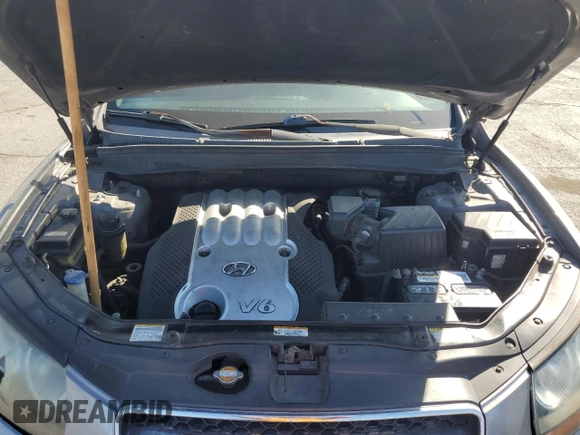 2007 Hyundai Santa Fe GLS with VIN 5NMSG13D27H036016, listed as a Copart auction lot 58763905 with 216,880 mi miles and Clean title. Bid and sale history available at DreamBid. Image 12.