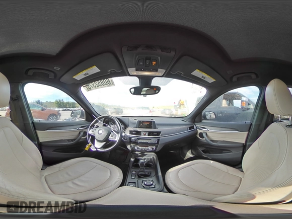 2017 BMW X1 xDrive28i with VIN WBXHT3C32H5F71690, listed as a Copart auction lot 60852375 with 67,475 mi miles and Salvage title. Bid and sale history available at DreamBid. Image 15.