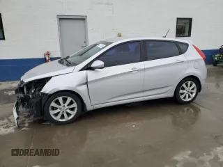 2012 Hyundai Accent SE with VIN KMHCU5AE6CU053660, listed as a Copart auction lot 45714055 with 87,913 mi miles and Salvage Title. Bid and sale history available at carsss.com. Image 1.