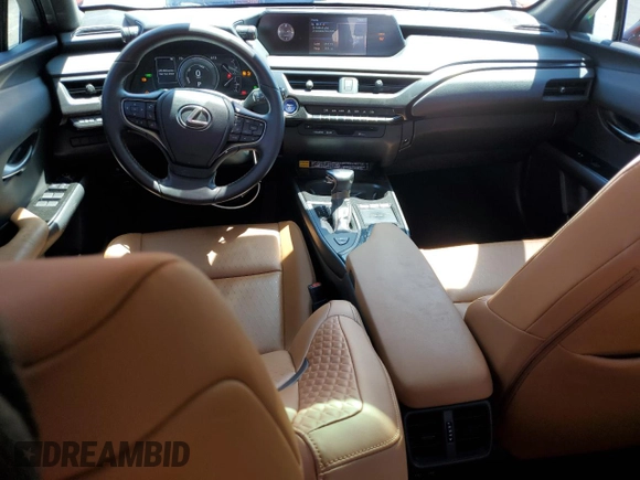 2020 Lexus UX 250h with VIN JTHX9JBH0L2036355, listed as a Copart auction lot 55533685 with 36,938 mi miles and Salvage title. Bid and sale history available at DreamBid. Image 8.