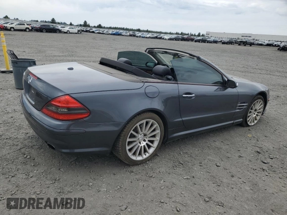 2008 Mercedes-Benz SL 550 with VIN WDBSK71FX8F141468, listed as a Copart auction lot 61036285 with 109,698 mi miles and Salvage title. Bid and sale history available at DreamBid. Image 3.