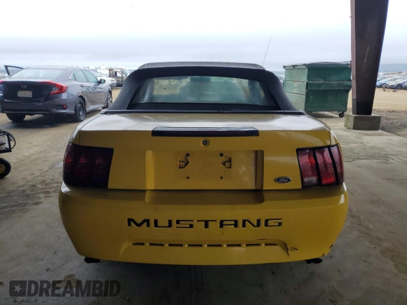 2004 Ford Mustang Deluxe with VIN 1FAFP444X4F116776, listed as a Copart auction lot 46214525 with 227,041 mi miles and Salvage Title. Bid and sale history available at carsss.com. Image 6.