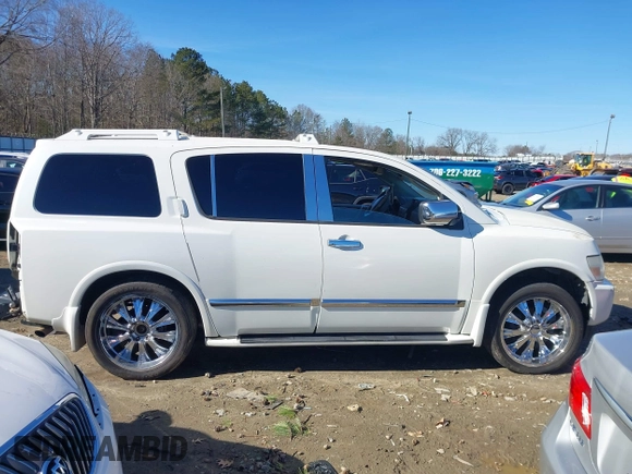 2005 Infiniti QX56 with VIN 5N3AA08C25N806337, listed as a IAAI auction lot 41317749 with 1 mi miles. Bid and sale history available at carsss.com. Image 14.
