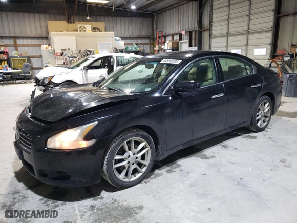 2011 Nissan Maxima 3.5 S with VIN 1N4AA5AP3BC869628, listed as a Copart auction lot 44955005 with 128,288 mi miles and Salvage Title. Bid and sale history available at carsss.com. Image 1.