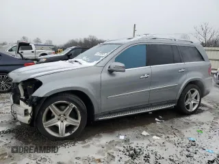 2011 Mercedes-Benz GL-Class GL 550 with VIN 4JGBF8GE1BA759210, listed as a Copart auction lot 43139505 with 134,535 mi miles and Salvage Title. Bid and sale history available at carsss.com. Image 1.