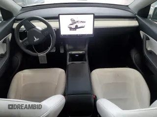 2022 Tesla Model Y Performance with VIN 7SAYGDEF9NF405370, listed as a Copart auction lot 43621095 with 52,292 mi miles and Salvage Title. Bid and sale history available at DreamBid. Image 8.