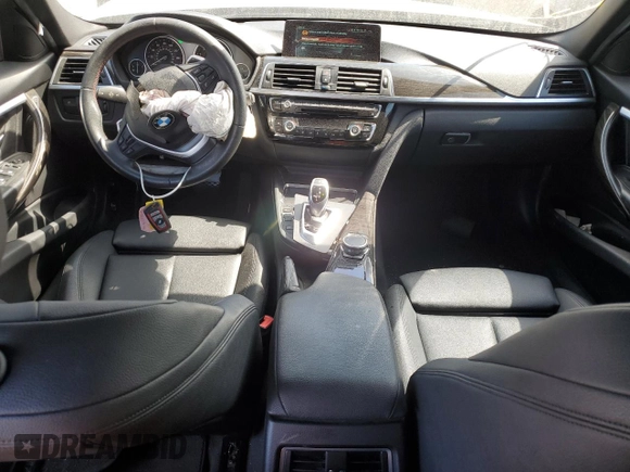 2017 BMW 3 Series 330i with VIN WBA8B9G56HNU09182, listed as a Copart auction lot 53355905 with 128,009 mi miles and Salvage Title. Bid and sale history available at carsss.com. Image 8.