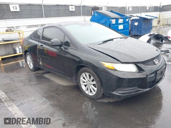 2012 Honda Civic Cpe EX-L with VIN 2HGFG3B02CH508296, listed as a IAAI auction lot 41739919 with 147,677 mi miles. Bid and sale history available at carsss.com. Image 1.