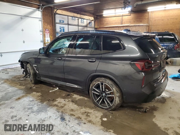2022 BMW X3 M z VIN 5YM13EC05N9K07773, wystawiony jako Copart lot #37637963 z przebiegiem Nie podano mil oraz . Historia ofert i sprzedaży dostępna na DreamBid. Obrazek 2.