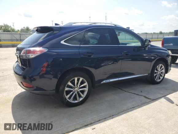 2014 Lexus RX 450h with VIN JTJBC1BA5E2069478, listed as a Copart auction lot 63434295 with 127,840 mi miles and Salvage title. Bid and sale history available at DreamBid. Image 3.