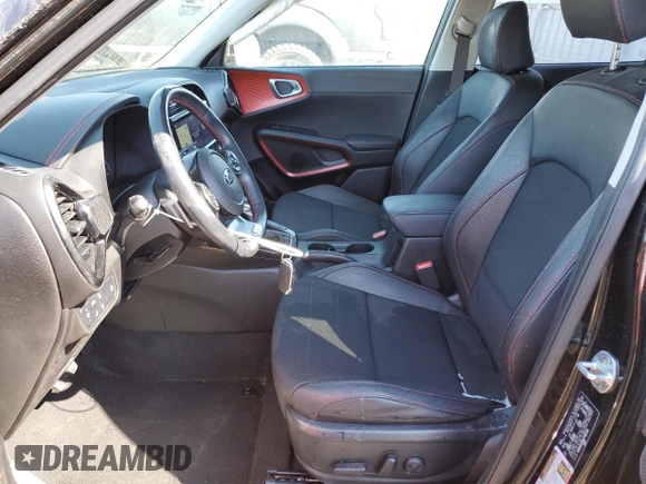 2021 Kia Soul Turbo with VIN KNDJ53AF5M7766491, listed as a Copart auction lot 49648625 with 32,443 mi miles and Salvage Title. Bid and sale history available at DreamBid. Image 7.