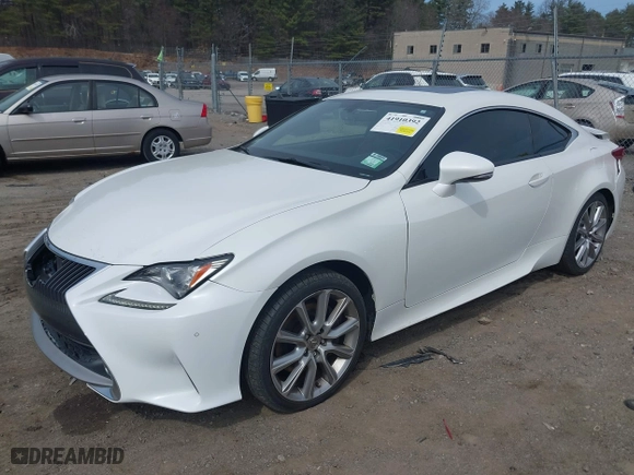2015 Lexus RC 350 with VIN JTHSE5BC3F5001037, listed as a IAAI auction lot 41910392 with 98,071 mi miles. Bid and sale history available at carsss.com. Image 18.