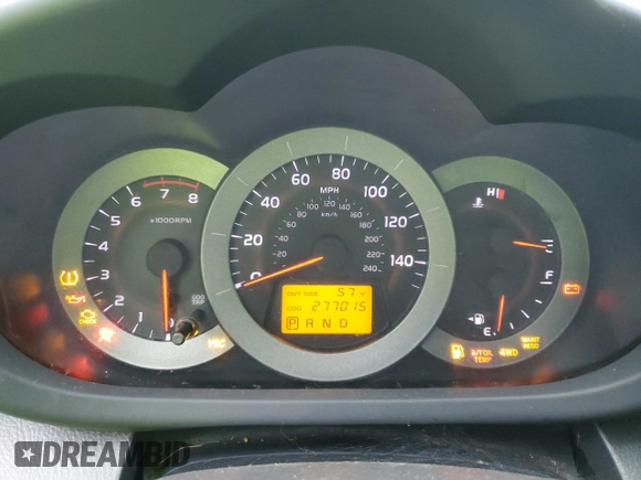 2006 Toyota RAV4 Sport with VIN JTMBK32V566003902, listed as a Copart auction lot 50262105 with 277,015 mi miles and Clean Title. Bid and sale history available at carsss.com. Image 9.