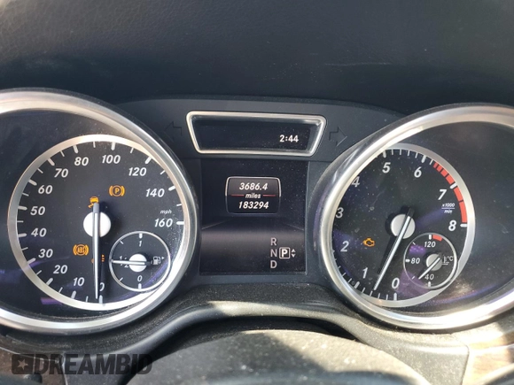 2014 Mercedes-Benz M 350 with VIN 4JGDA5HB0EA369908, listed as a Copart auction lot 52755044 with 183,294 mi miles and Salvage title. Bid and sale history available at DreamBid. Image 9.