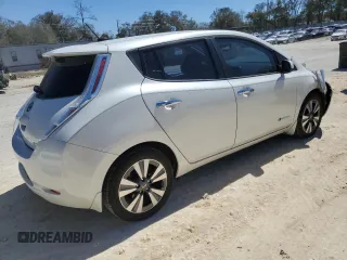 2016 Nissan LEAF SV with VIN 1N4BZ0CP2GC303867, listed as a Copart auction lot 47894815 with 85,797 mi miles and Salvage Title. Bid and sale history available at carsss.com. Image 3.