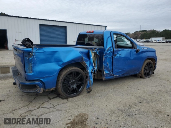2022 Chevrolet Silverado 1500 Work Truck with VIN 3GCNAAEK3NG632724, listed as a Copart auction lot 45302405 with 38,129 mi miles and Salvage Title. Bid and sale history available at DreamBid. Image 3.