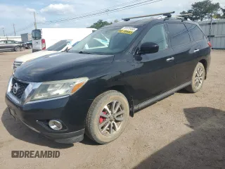 2013 Nissan Pathfinder SL with VIN 5N1AR2MNXDC671753, listed as a Copart auction lot 55573465 with 218,747 mi miles and Clean Title. Bid and sale history available at carsss.com. Image 1.
