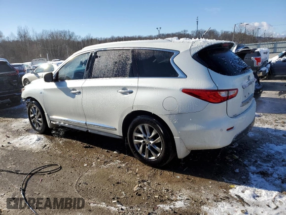 2015 Infiniti QX60 with VIN 5N1AL0MNXFC536958, listed as a Copart auction lot 45581365 with 226,958 mi miles and Salvage Title. Bid and sale history available at DreamBid. Image 2.