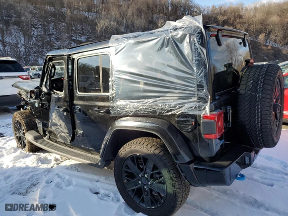 2024 Jeep Wrangler 4xe High Altitude with VIN 1C4RJXU62RW115897, listed as a Copart auction lot 42583395 with 18,054 mi miles and Salvage Title. Bid and sale history available at carsss.com. Image 2.