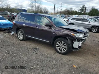 2012 Toyota Highlander Hybrid Limited with VIN JTEDC3EH3C2009823, listed as a Copart auction lot 52868815 with 161,946 mi miles and Salvage Title. Bid and sale history available at carsss.com. Image 4.