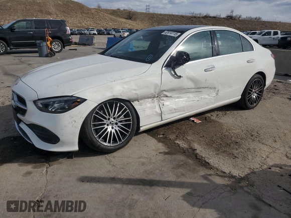 2023 Mercedes-Benz C 300 with VIN W1KAF4HB6PR142266, listed as a Copart auction lot 52414115 with 14,569 mi miles and Salvage Title. Bid and sale history available at DreamBid. Image 1.