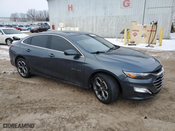 2021 Chevrolet Malibu LT with VIN 1G1ZD5ST6MF077158, listed as a Copart auction lot 44923555 with 104,129 mi miles and Non Repairable. Bid and sale history available at carsss.com. Image 4.