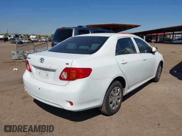 2009 Toyota Corolla with VIN JTDBL40E699058755, listed as a IAAI auction lot 42564996 with 211,526 mi miles and . Bid and sale history available at DreamBid. Image 4.