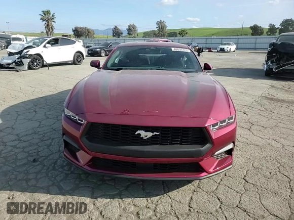 2025 Ford Mustang EcoBoost with VIN 1FA6P8TH0S5100164, listed as a Copart auction lot 48850775 with 1,697 mi miles and Salvage Title. Bid and sale history available at carsss.com. Image 11.