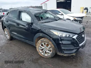 2021 Hyundai Tucson SE with VIN KM8J23A49MU401574, listed as a IAAI auction lot 41548945 with 63,758 mi miles. Bid and sale history available at carsss.com. Image 1.