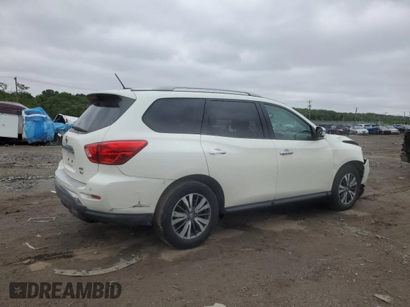 2018 Nissan Pathfinder SV with VIN 5N1DR2MM9JC606201, listed as a Copart auction lot 57344915 with 112,299 mi miles and Salvage title. Bid and sale history available at DreamBid. Image 3.